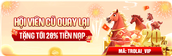 tặng tới 20% tiền nạp